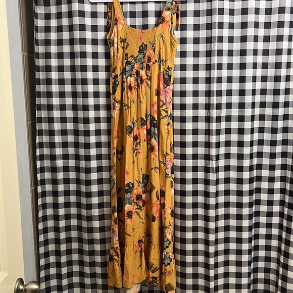 Perfect Floral Flowy Bow Tie Shoulder Maxi Dress - Picture 15 of 15